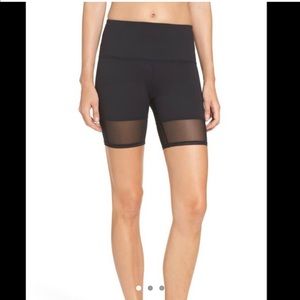 Zella mesh bottom bike shorts